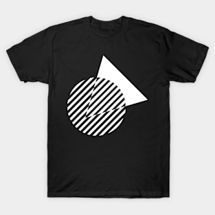 geometric circle and triangle design T-Shirt
